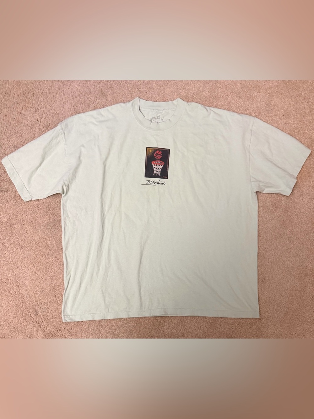 Rare Harry Blitzstein Museum of Art LA Sage Green Graphic Tee 3XL